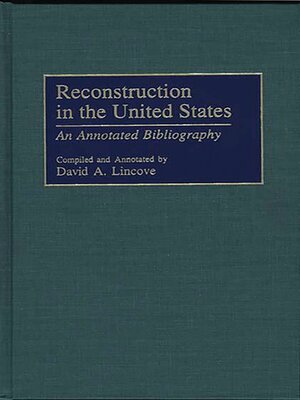 cover image of Reconstruction in the United States